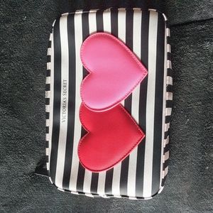 Victoria's Secret Pink/Red Heart Toiletry Bag
